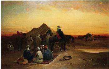 Arab or Arabic people and life. Orientalism oil paintings  442